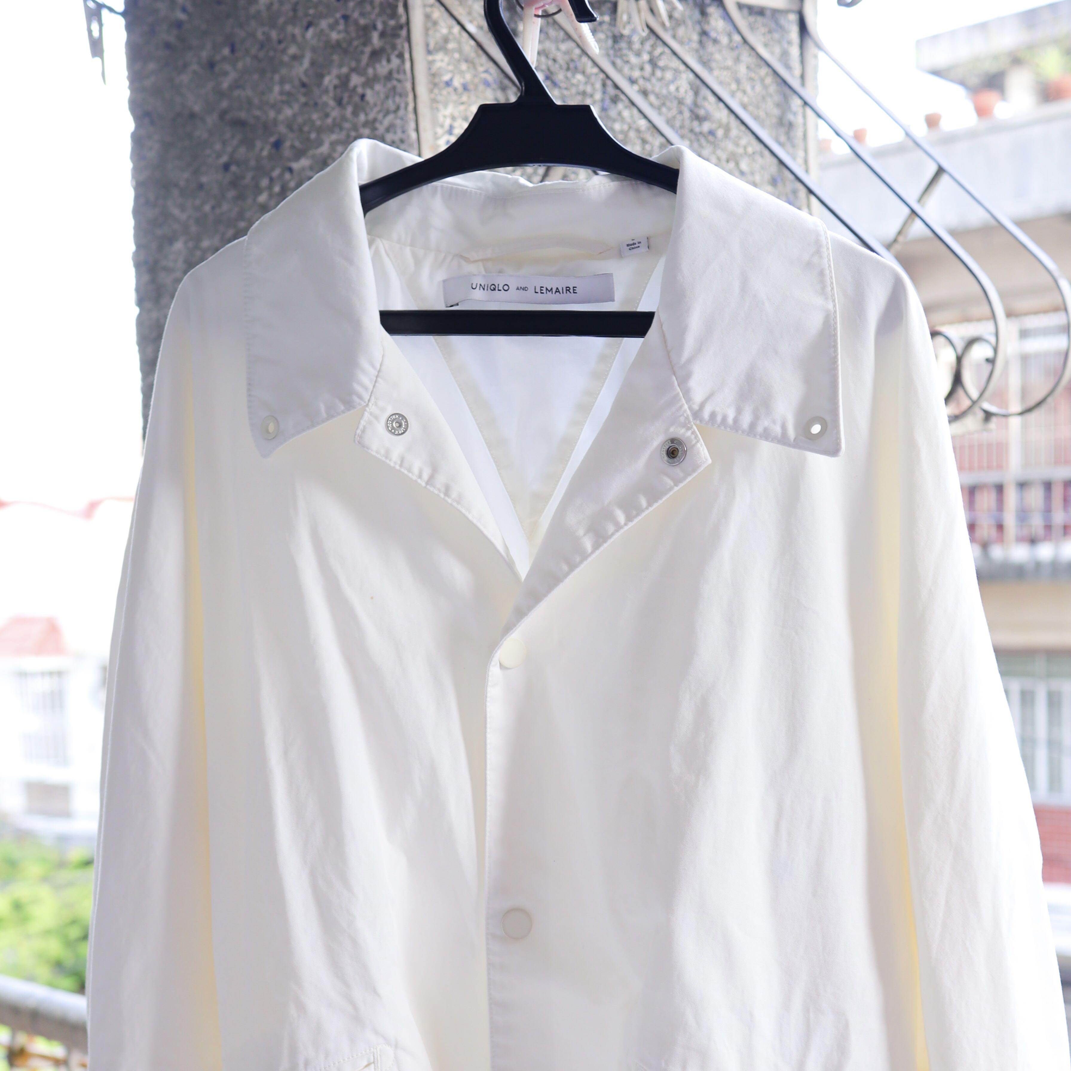 Uniqlo white jacket lemaire Men s Fashion Coats Jackets and