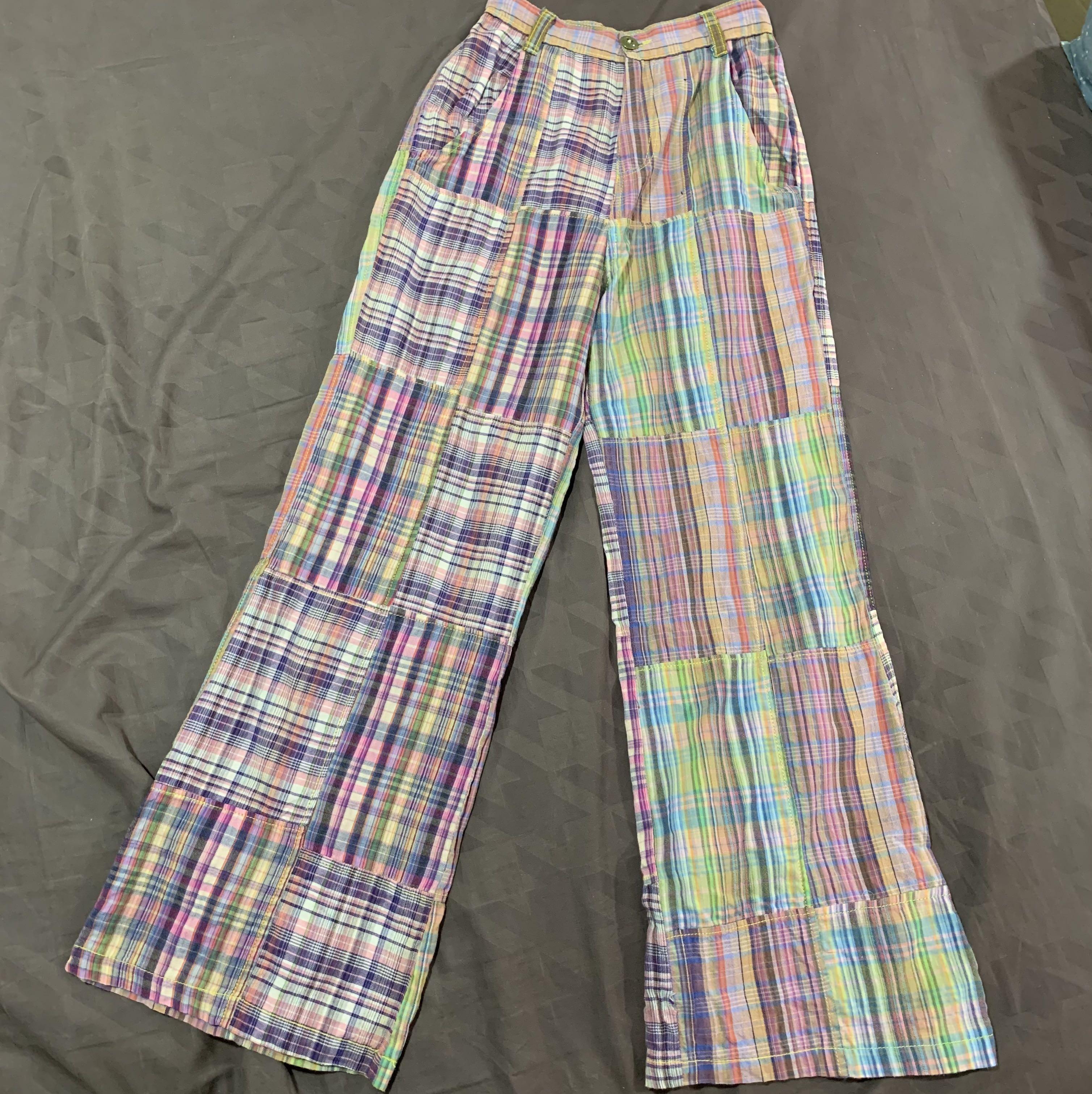90s patchwork pants Clearance