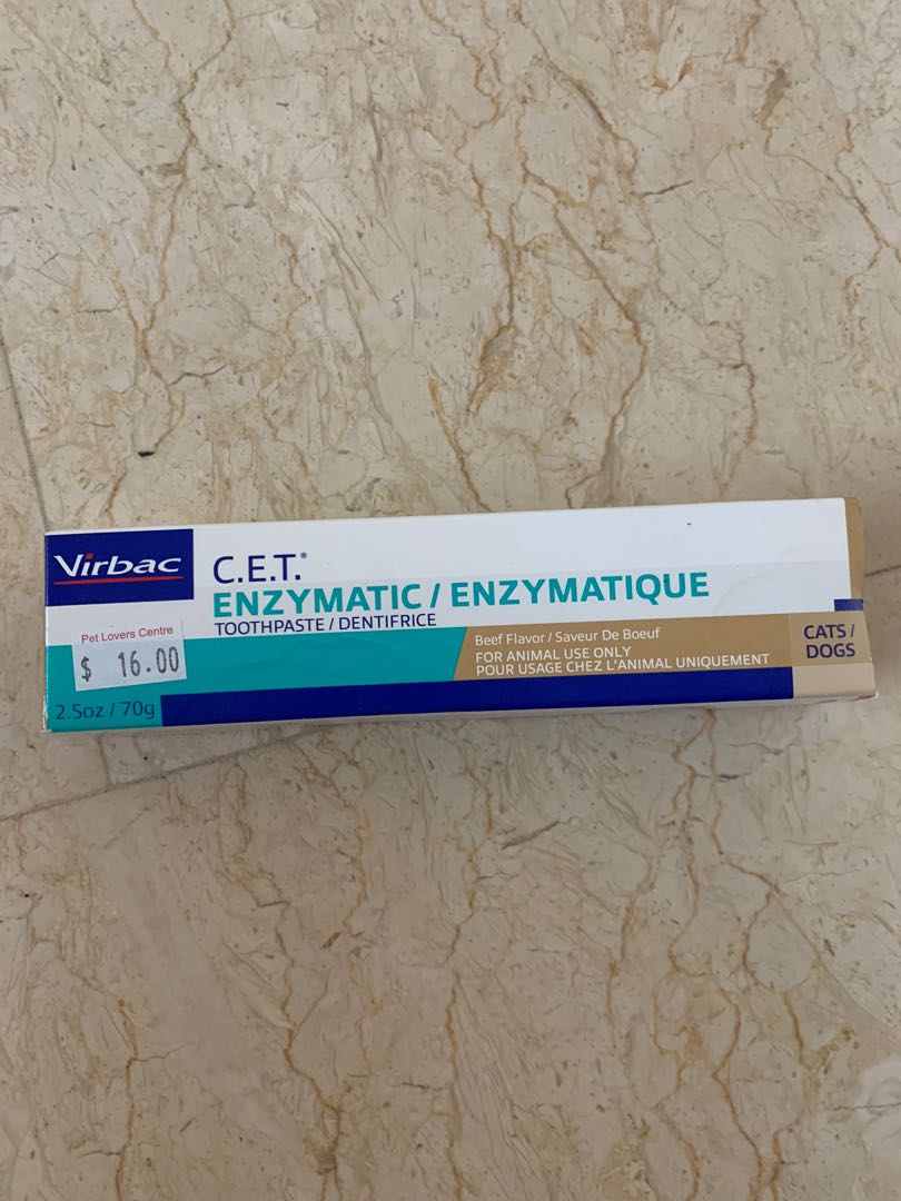 Virbac Enzymatic Pet Toothpaste Beef Flavour, Pet Supplies, Pet Food on