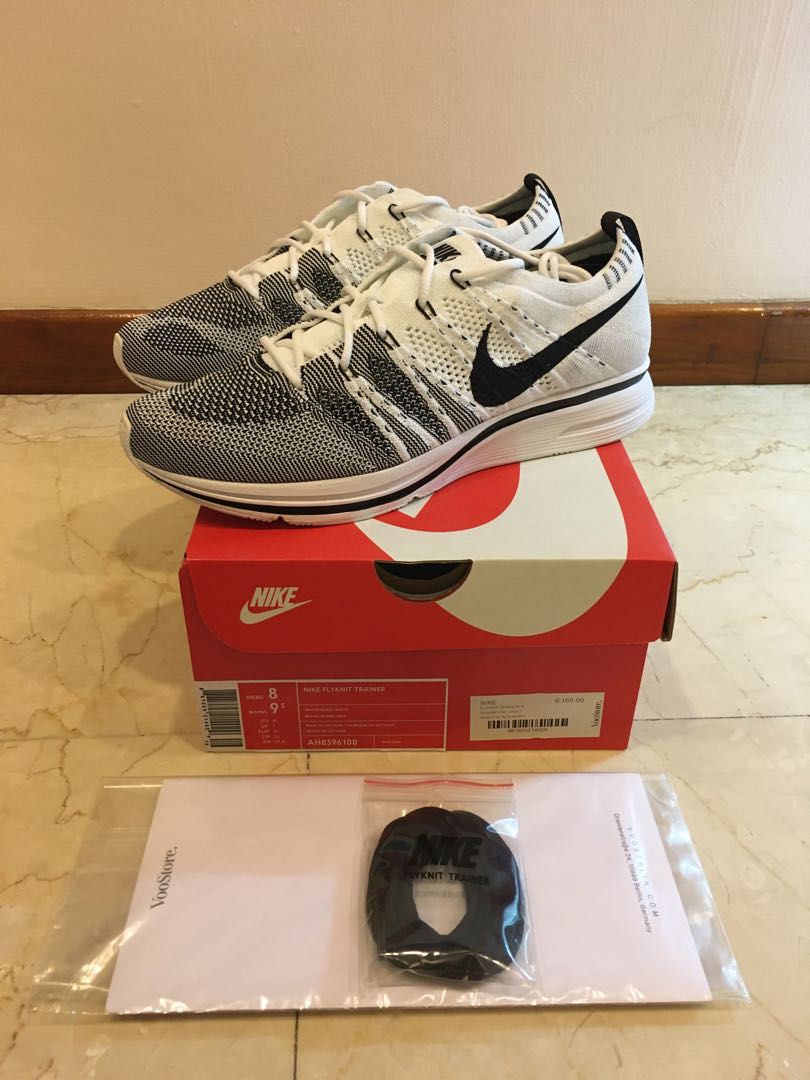 WTS VNDS Nike Flyknit Trainer OG 17 White Black White Yeknits Men s UK7 US8