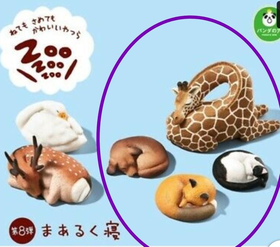 Takara Tomy Panda's ana Zoo Zzz Sleeping Animal Oyasumi P3 Bear Gasha Figure 