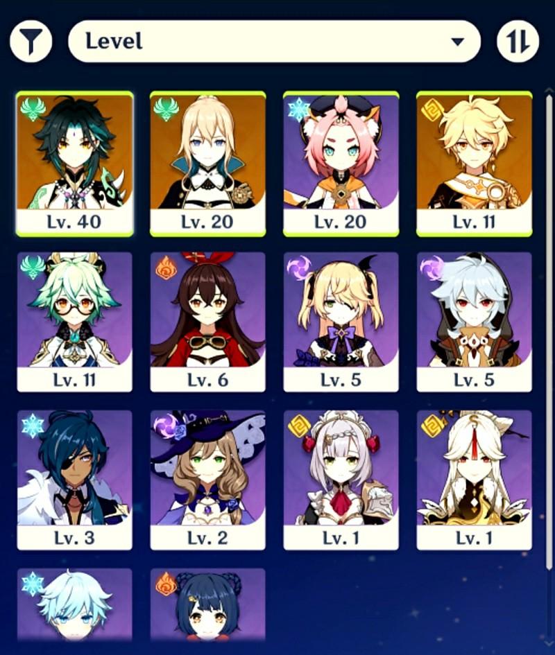 XIAO + JEAN ADVENTURE RANK 16 ( Genshin Impact Account ) STARTER