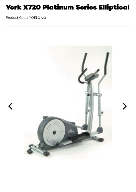 York fitness machine X720 elliptical machine