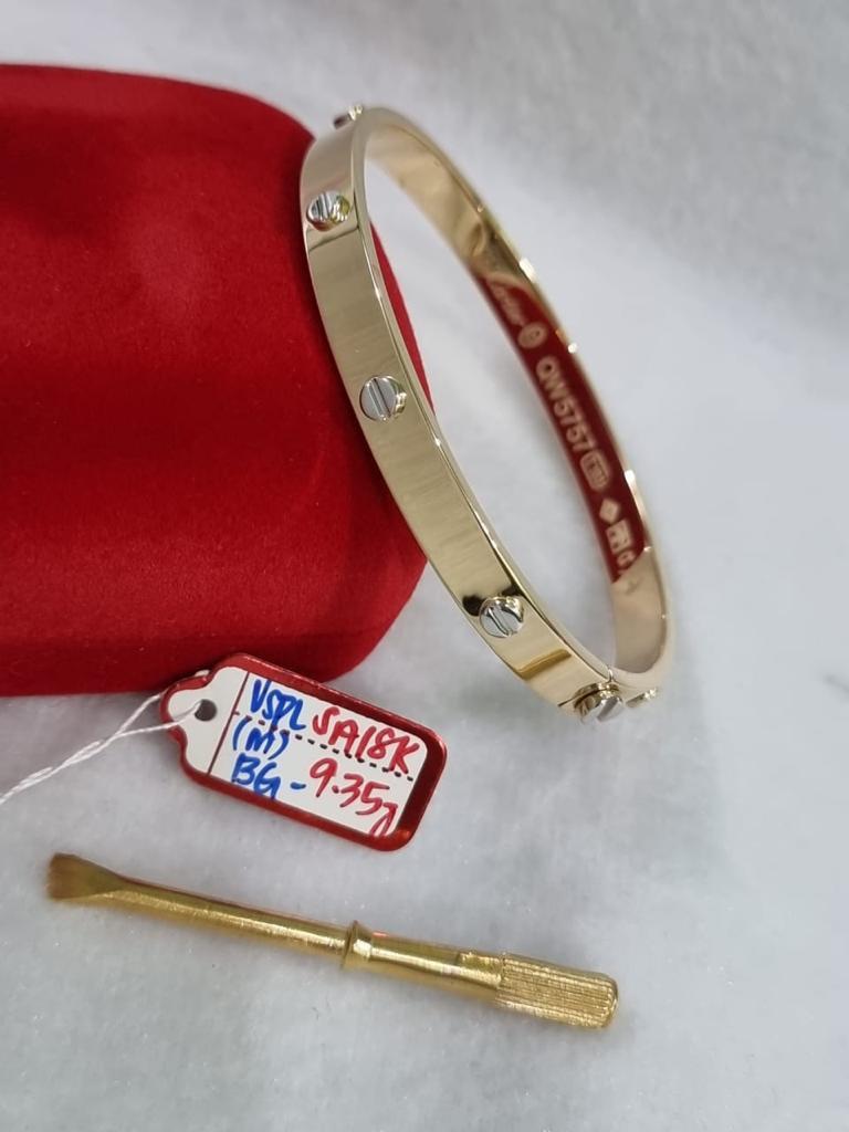 Cartier two sales tone bangle