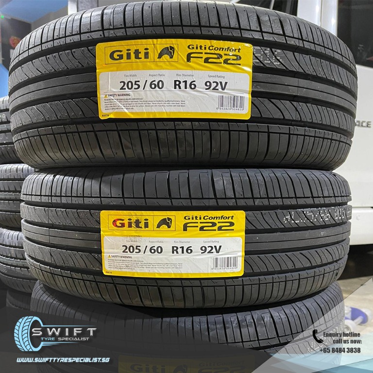 205/60/16 Giti Comfort F22 Car Tyre, Car Accessories, Tyres & Rims on ...