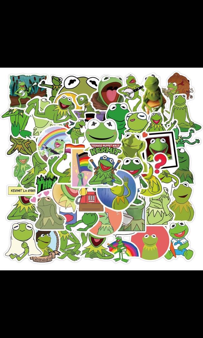 Kermit the Frog Stickers Meme Waterproof Telegram WhatsApp Instagram ...