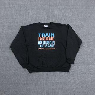 [古著] Hanes 黑色大學Tee