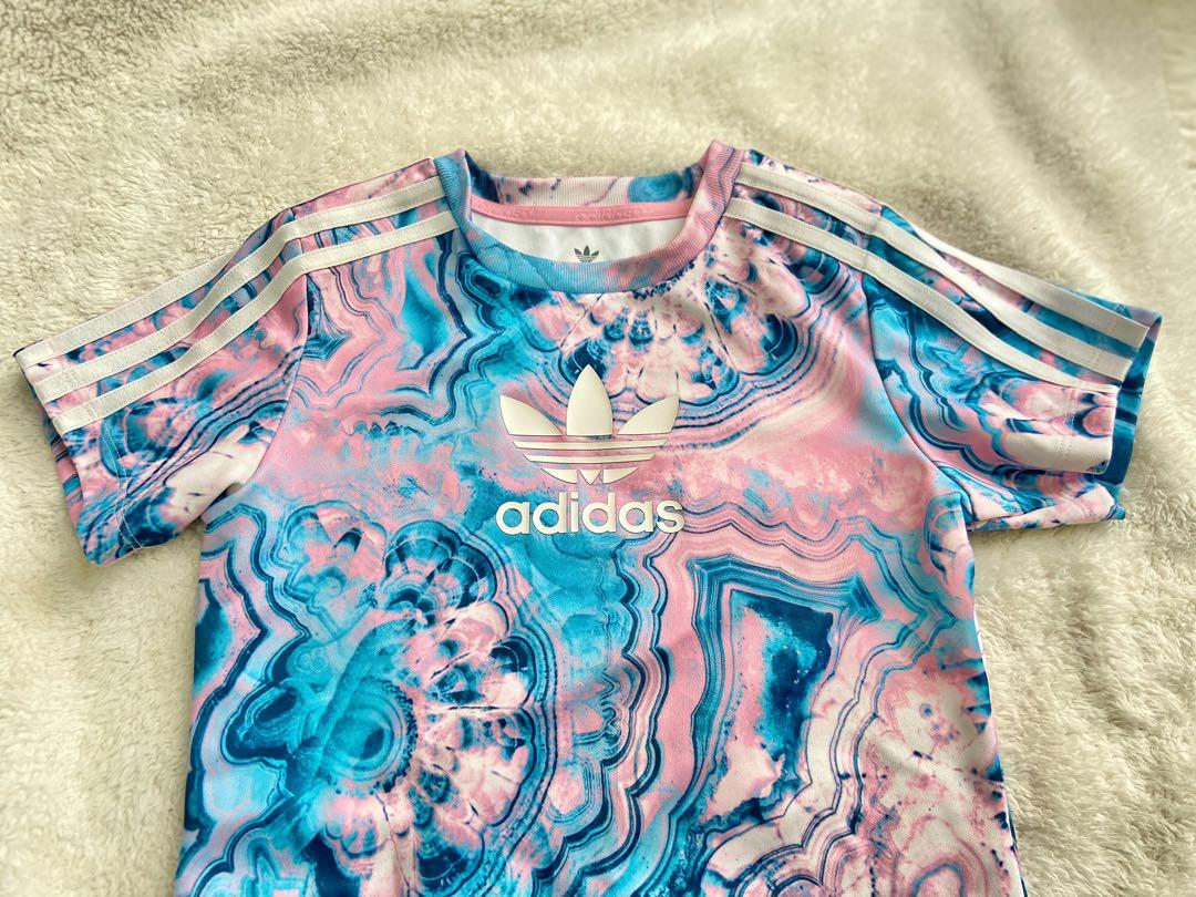 ADIDAS Kids Marble T Shirt Dress
