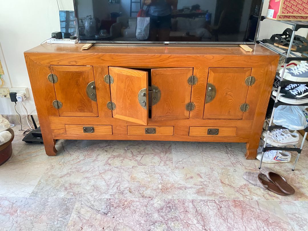 Antique Sideboard TV Console, Furniture & Home Living, Furniture, TV Consoles on Carousell