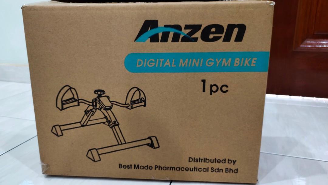 anzen foldable digital mini gym bike