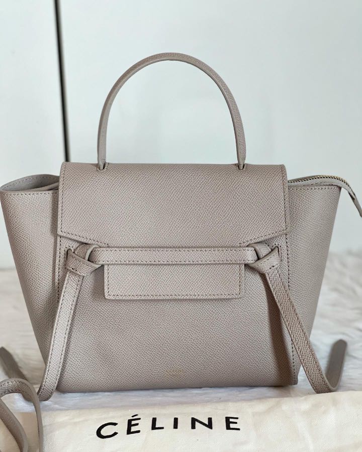 Celine nano belt hotsell bag light taupe
