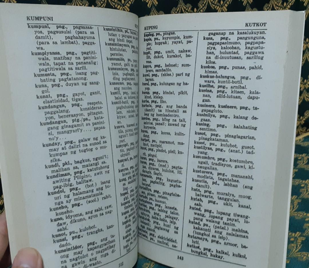 Bagong Diksyunaryong Pilipino Pilipino (Filipino Thesaurus), Hobbies