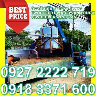 Boom Truck for rent open truck self loader closed van 6 wheeler 10 wheeler flatbed truck for rent