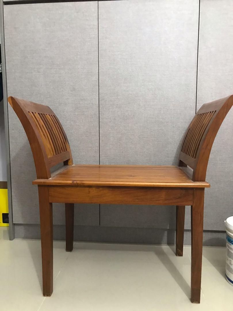 Chair (Kayu Jati), Furniture & Home Living, Furniture, Chairs on Carousell