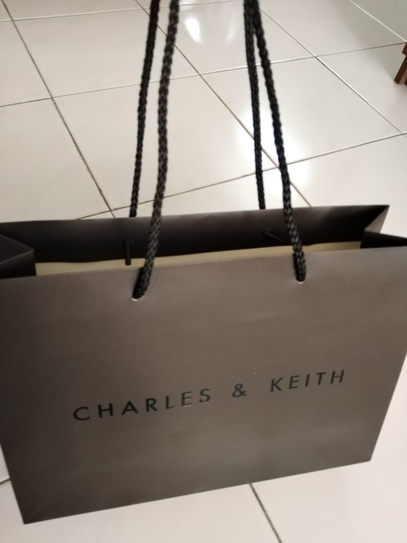 Paper bag clutch store charles and keith