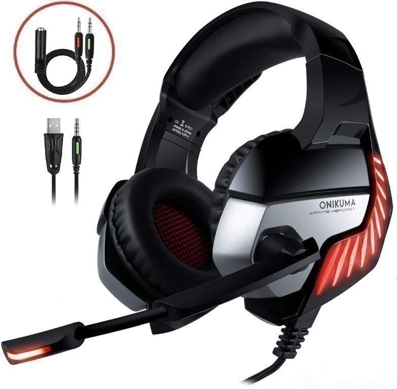 CHEREEKI Gaming Headset Gaming Headphones with Noise Cancelling