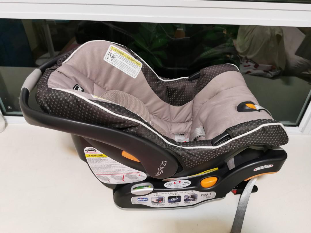 Chicco Keyfit 30 Car Seat With Caddy Frame Stroller Babies Kids Going Out Car Seats on Carousell
