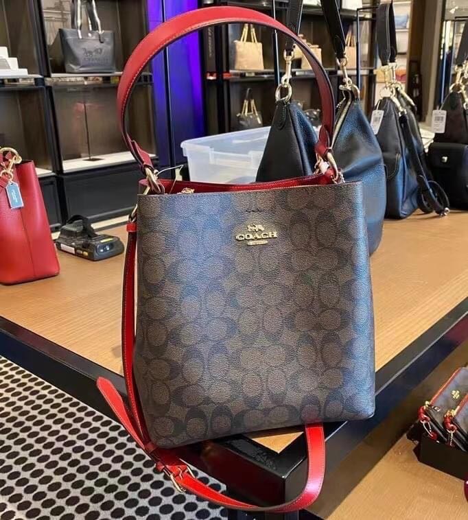 Coach town online bucket bag