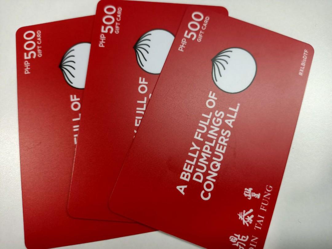 Ding tai fung gift card
