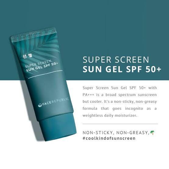 Face republic shop sunscreen