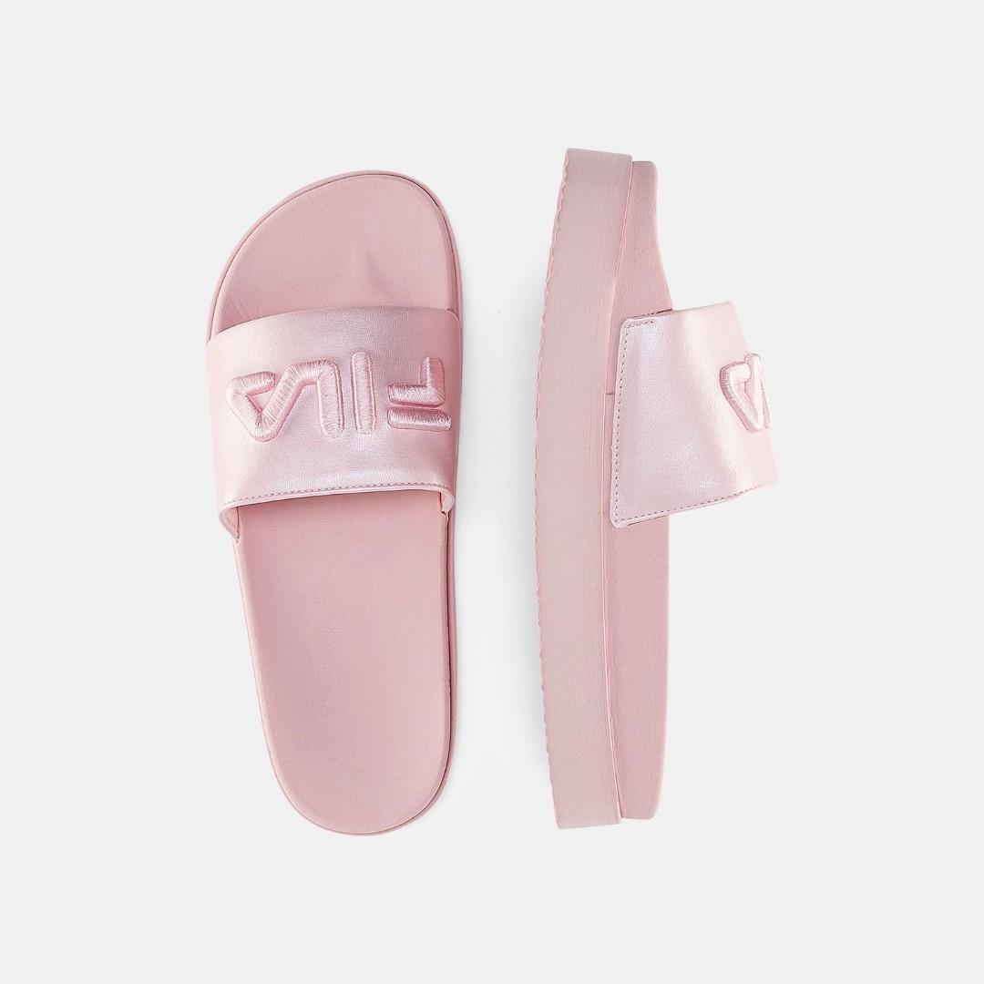Fila pink slippers top