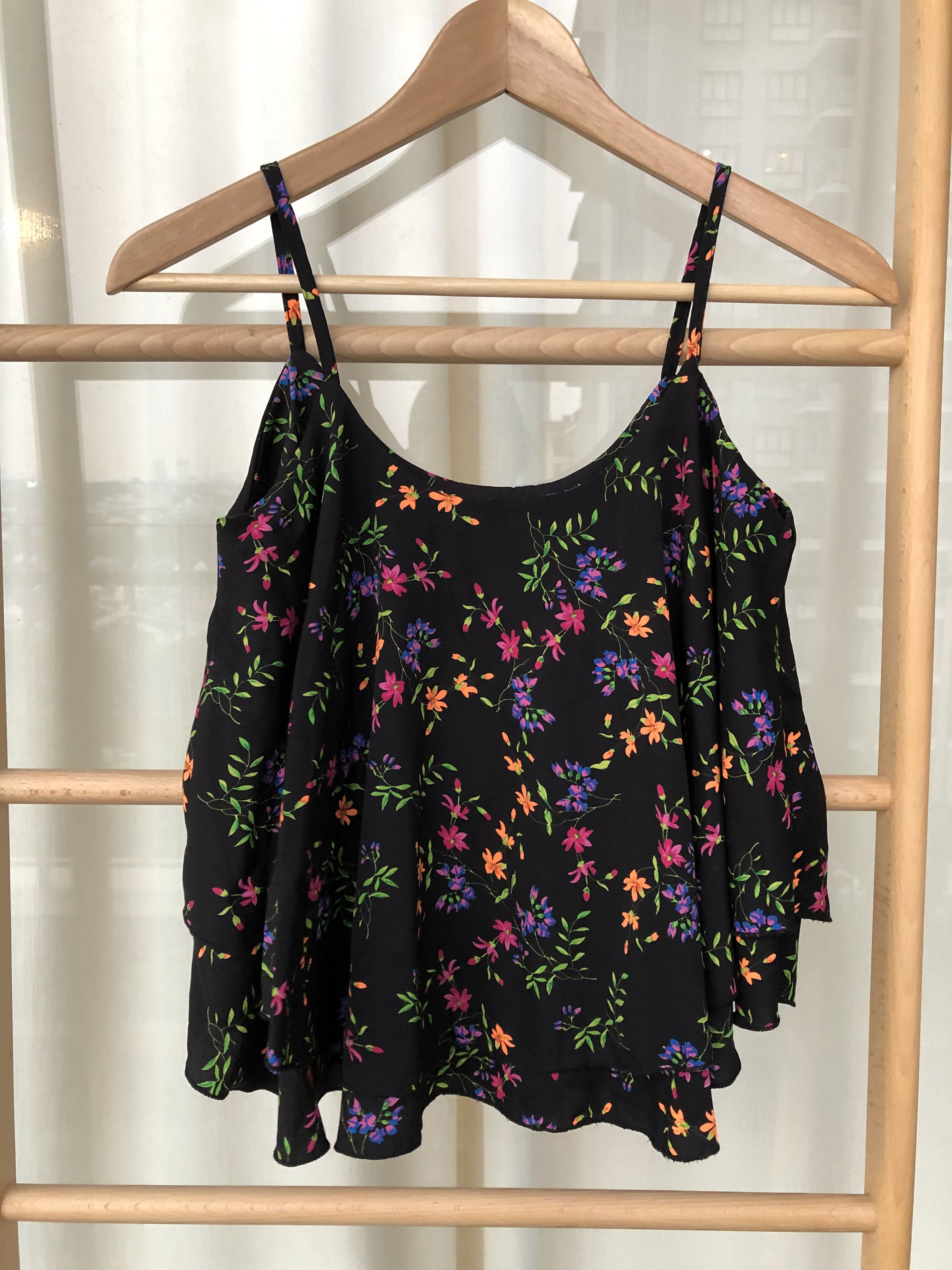 floral spaghetti strap top