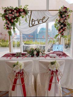Flower arch for solemnization/ wedding styling 🧚‍♀️💕