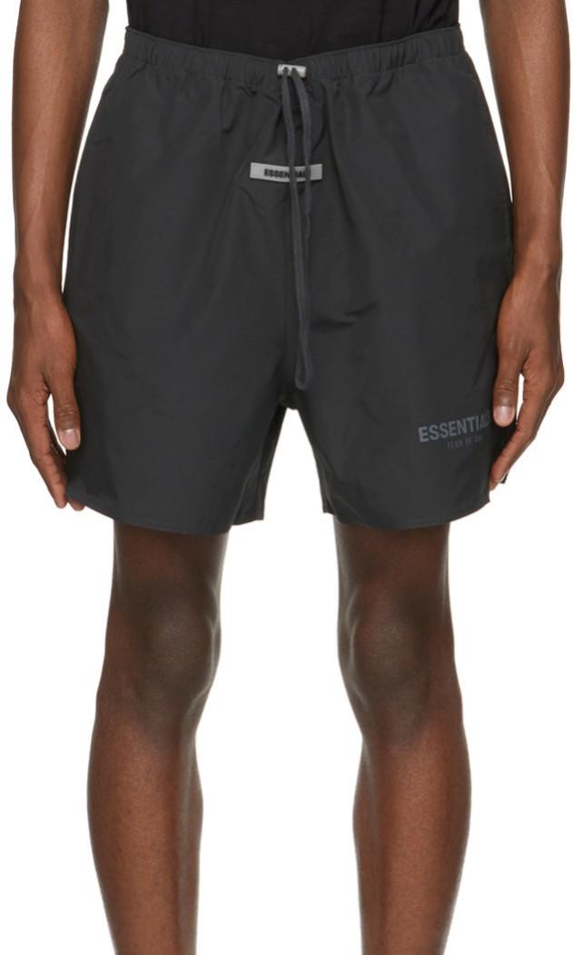 FOG Essentials Black Volley Shorts Men s Fashion Bottoms Shorts
