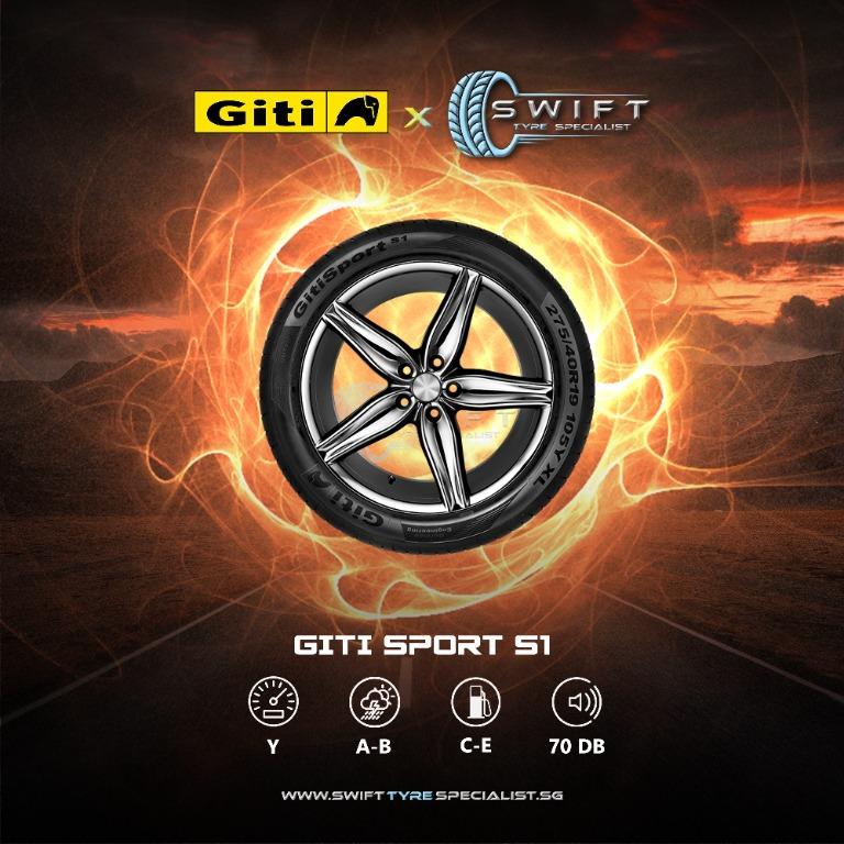 Giti Car Tyre 185/55/15, 185/60/15, 185/65/15, 195/50/15, 195/55/15