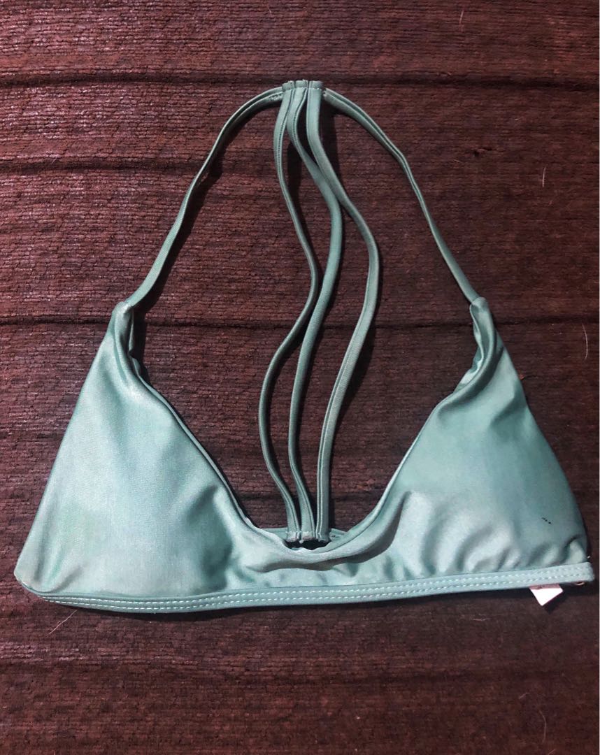 olive green swimsuit top
