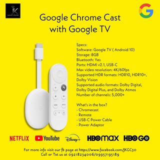 Google Chromecast 4th Gen with 6 Months PH Warranty, TV & Home Appliances, TV Entertainment, Entertainment & Smart Devices on Carousell