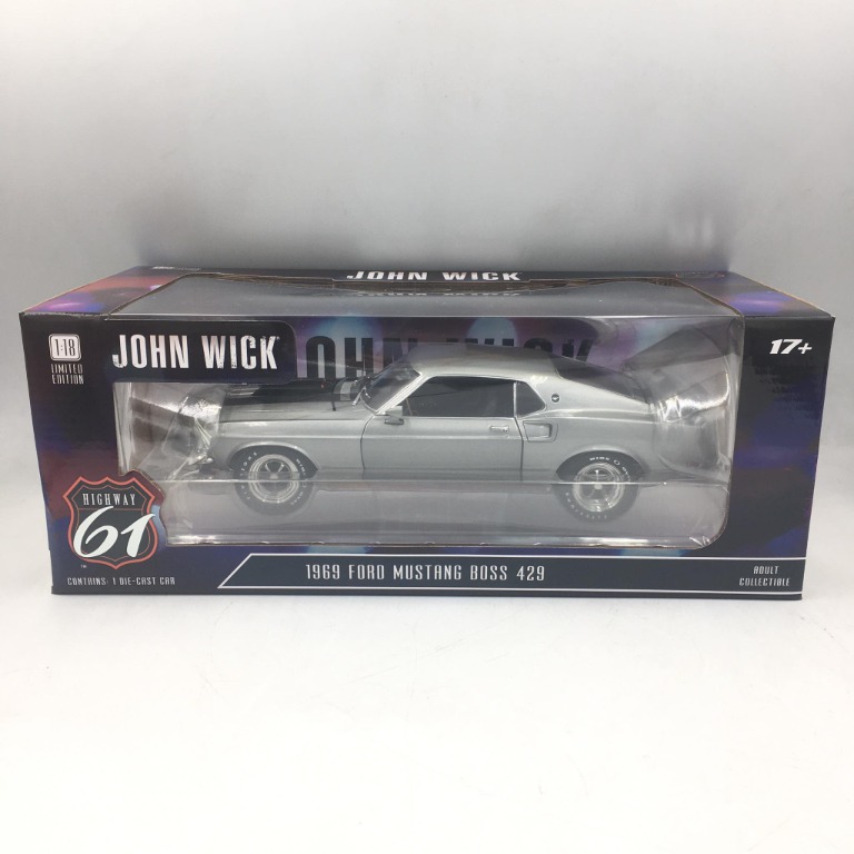Greenlight John Wick (2014) Highway 61 1969 Ford Mustang Boss 429 1/18  Scale Die-cast Car, Hobbies  Toys, Toys  Games on Carousell
