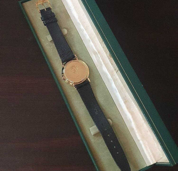 Gucci leather strap, Barang Mewah, Jam 