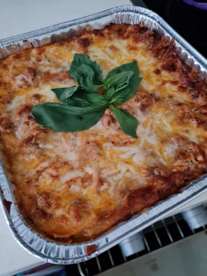 Halal Beef Lasagna, Food & Drinks, Packaged & Instant Food on Carousell