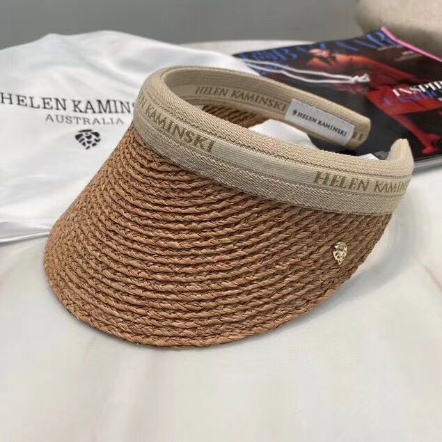 Helen Kaminski Straw Sun Visor, 女裝, 手錶及配件, 帽- Carousell