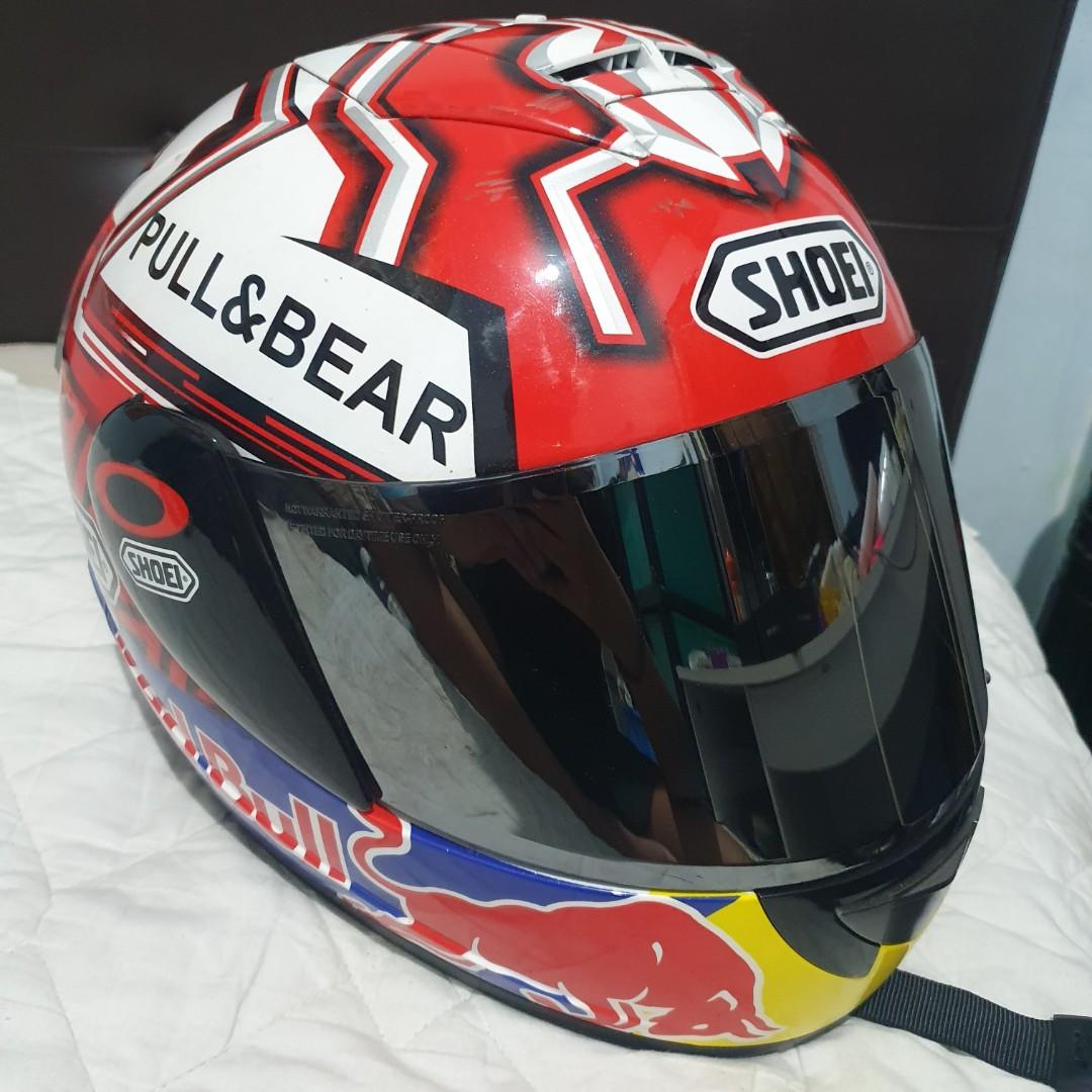 Harga helm shoei full face sales red bull
