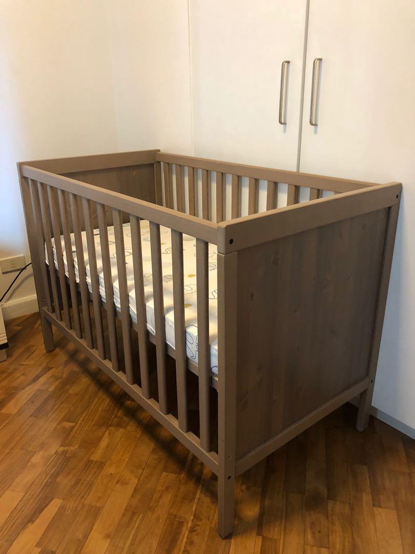 ikea wooden cot