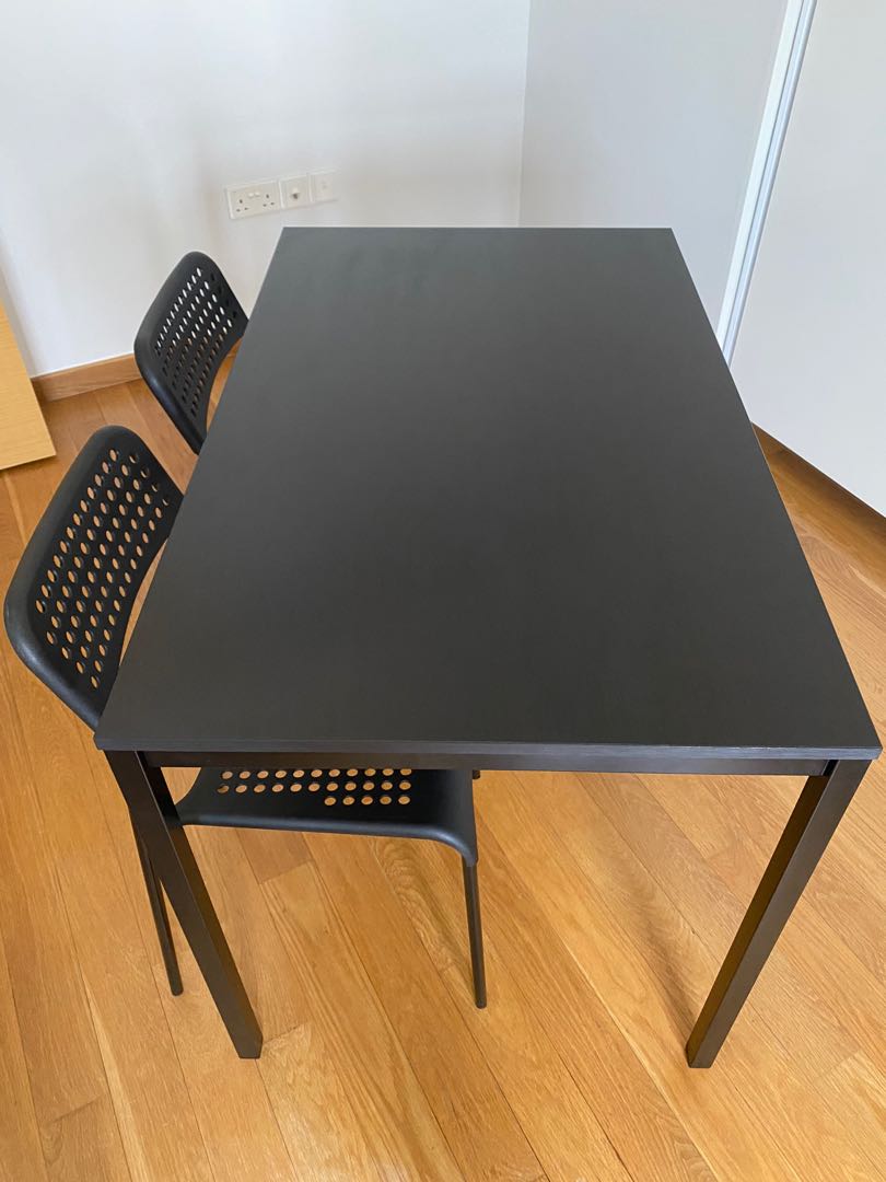 IKEA Table + 2 chairs, Furniture & Home Living, Furniture, Tables