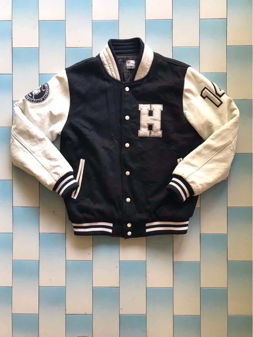 Jaket varsity sales zipper