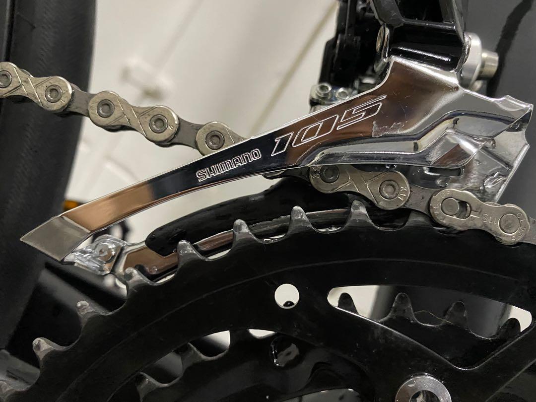 Java mini velo carbon cl shimano 105 rare white , Sports Equipment ...