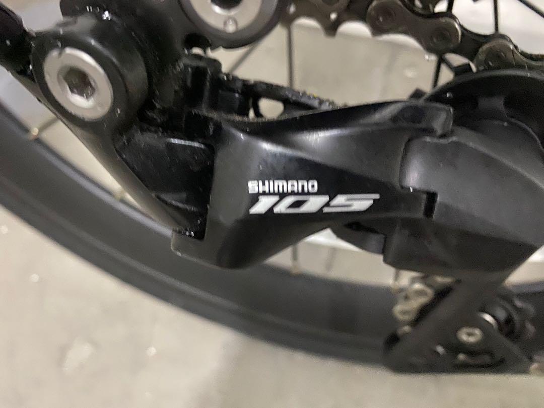 Java mini velo carbon cl shimano 105 rare white , Sports Equipment ...