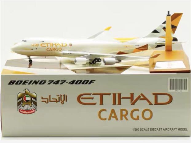 1/200 JCwings エティハド B747-400F 1/200 B747-400F エティハドカーゴ N476MC [XX2402] JC