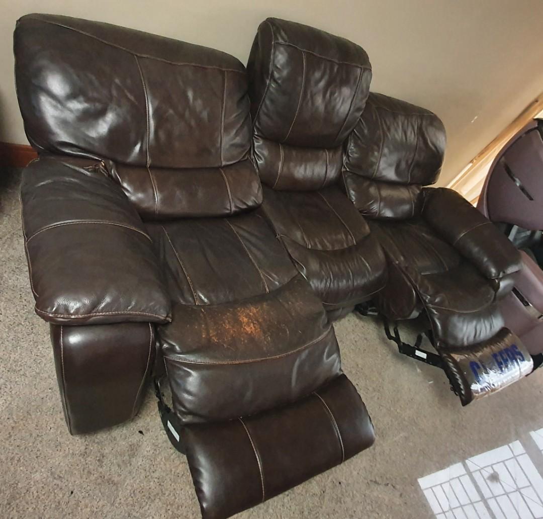 Leather Electric Recliner sofa, Furniture & Home Living, Furniture