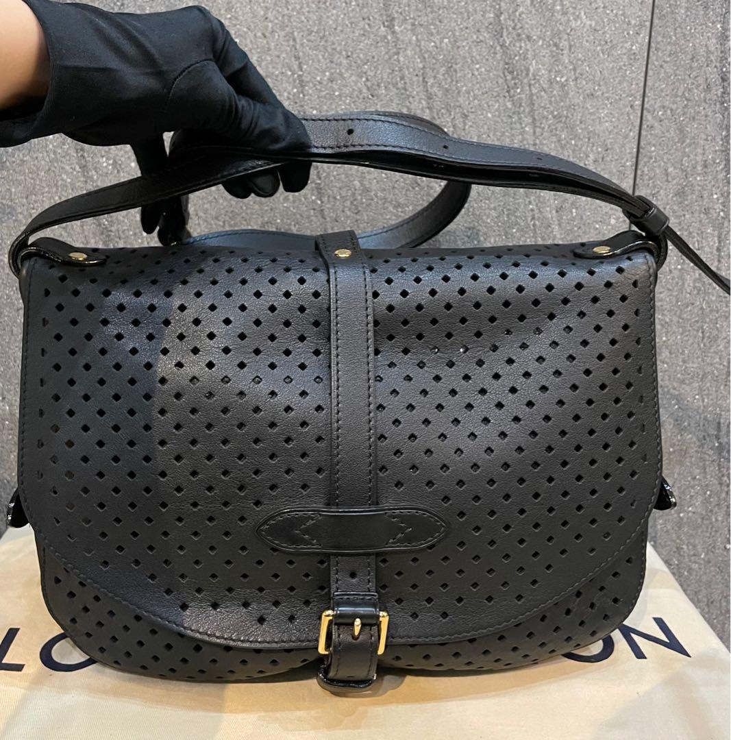 Louis Vuitton Black Flore Perforated Leather Limited Edition