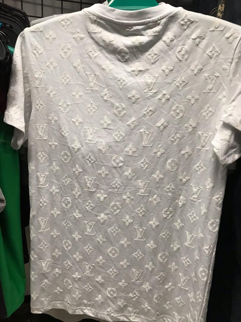 Louis Vuitton monogram white with detachable pocket, Men's Fashion, Tops Sets, Tshirts & Polo Shirts on Carousell