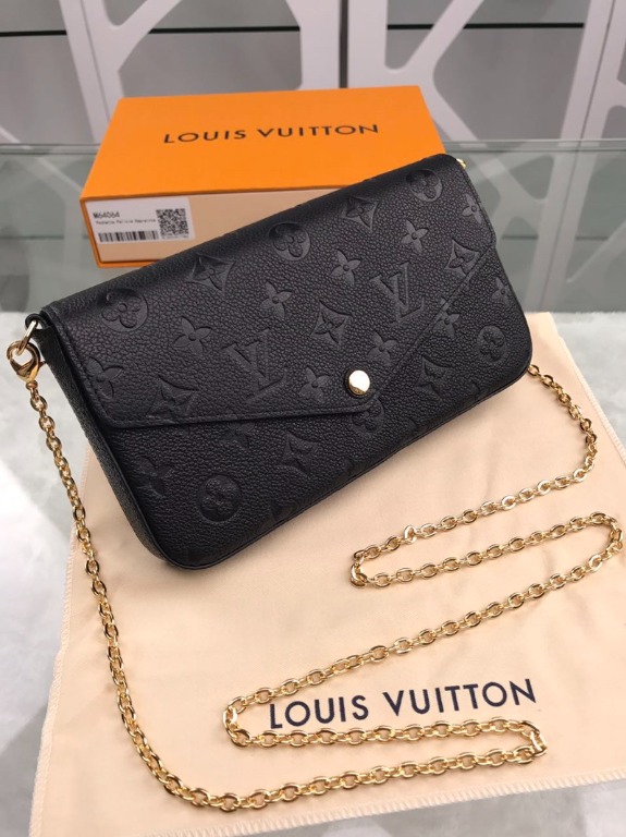 lv black felicie pochette