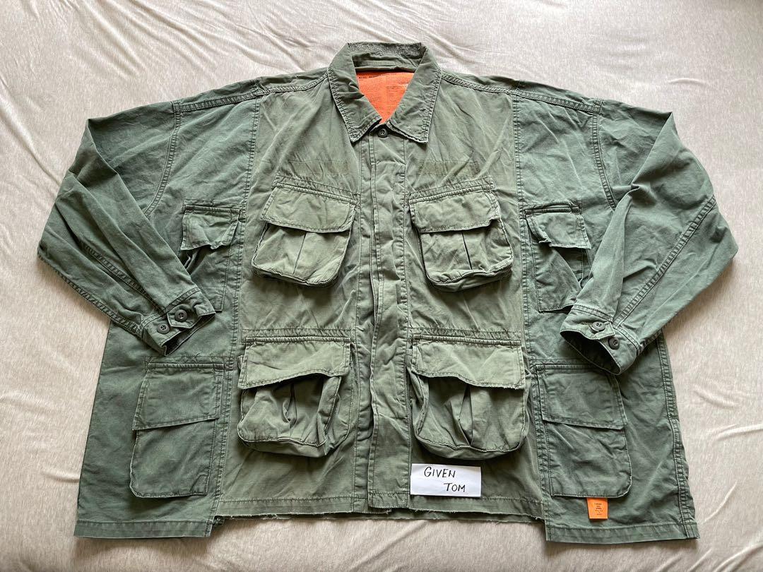 Used size L MADNESS MILITARY PATCHED JACKET 8袋余文樂666 mmy, 男裝