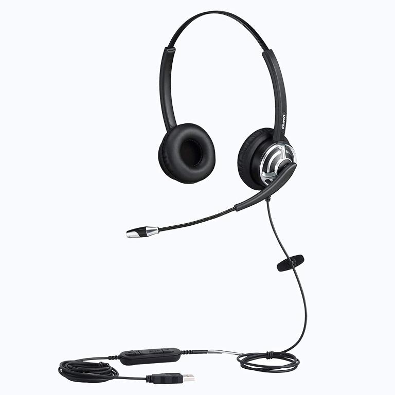 noise cancelling headphones with mic for office