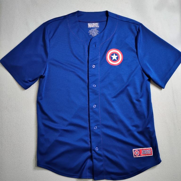 captain america baseball jersey