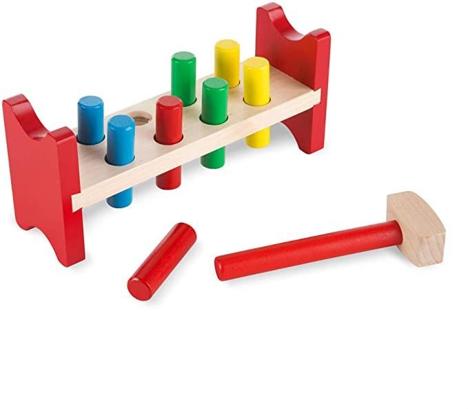 Peg Classic Hammer Montessori Toy Set 
